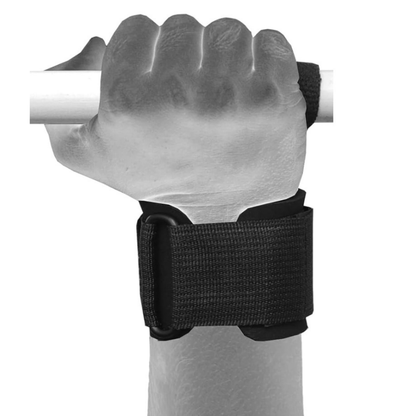 Bilekli Fitness Strap Ağırlık Kayışı – Lifting Straps, Deadlift & Çekiş Egzersizleri İçin Bilek Destekli Halter Kayışı (Siyah) Oktoria